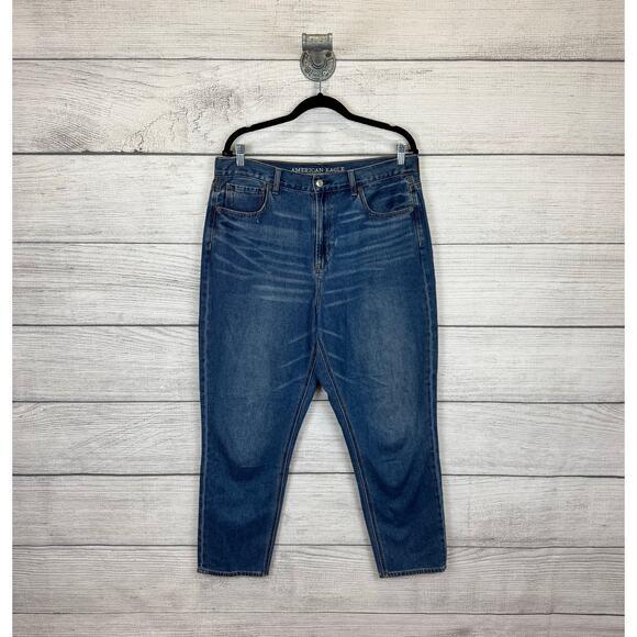 American Eagle Plus Size High Rise Mom Jeans Size 14 - Picture 1 of 10